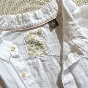 Tasso Elba Cream Button Down Shirt